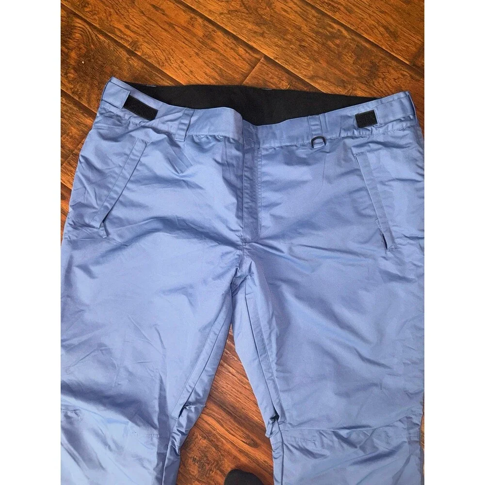 Snow Country 4XL Men’s Snow Ski Pants Blue Insulated Waterproof Zippered Legs